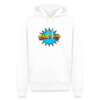 Cartoon Comic Style - Party!!! - Men’s Premium Organic Hoodie - white - Front - Nico (187cm)