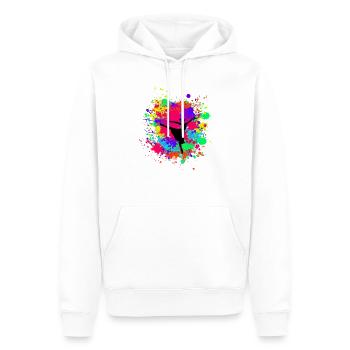 Schöne prima Ballerina in Farbkleckse Geschenk - Männer Premium Bio Hoodie - Weiß - Vorne - Nico (187cm)