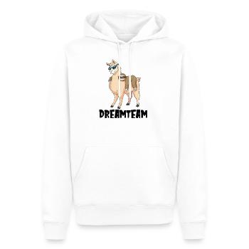 Dreamteam Lustiges Geschenk - Männer Premium Bio Hoodie - Weiß - Vorne - Nico (187cm)