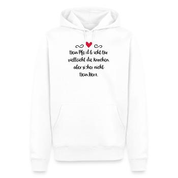 Pferd - Männer Premium Bio Hoodie - Weiß - Vorne - Nico (187cm)