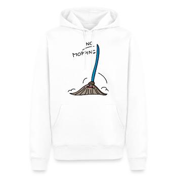 Kein Mobbing - Männer Premium Bio Hoodie - Weiß - Vorne - Nico (187cm)