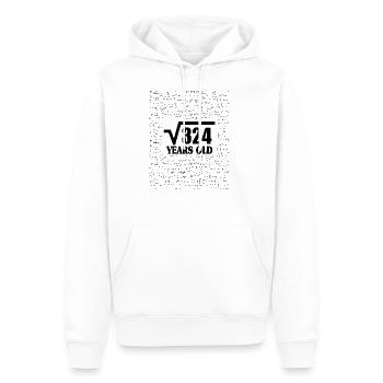 18. Geburtstag Geschenk Idee Wurzel 324 - Männer Premium Bio Hoodie - Weiß - Vorne - Nico (187cm)