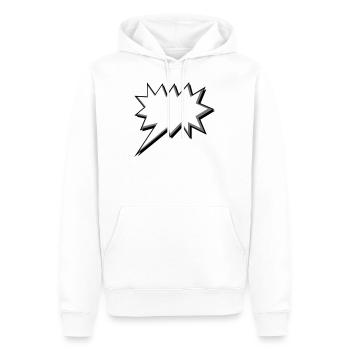 speech bubble - Men’s Premium Organic Hoodie - white - Front - Nico (187cm)