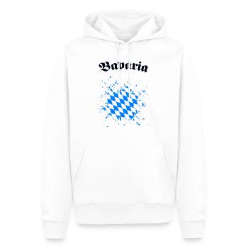 Bayern Bavière - Sweat à capuche Premium bio Homme - blanc - Devant - Nico (187cm)