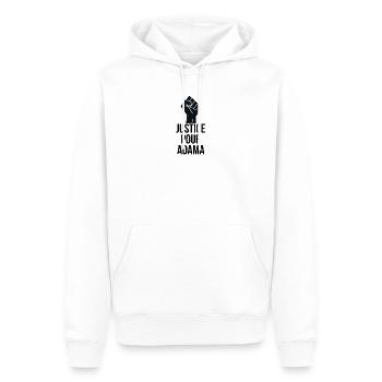 adama - Männer Premium Bio Hoodie - Weiß - Vorne - Nico (187cm)