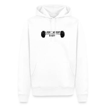 Light weight Baby! - Men’s Premium Organic Hoodie - white - Front - Nico (187cm)