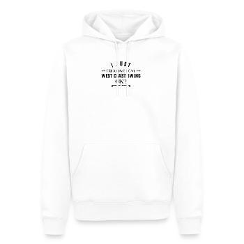WCS Tanz - West Coast Swing Dance Geschenk - Männer Premium Bio Hoodie - Weiß - Vorne - Nico (187cm)