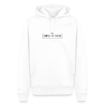 The Dogfather Hund Dog - Männer Premium Bio Hoodie - Weiß - Vorne - Nico (187cm)