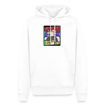 Anime Fille Manga Japon Ramen Cosplay - Sweat à capuche Premium bio Homme - blanc - Devant - Nico (187cm)