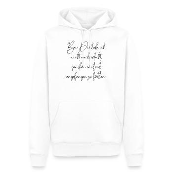liebe hochzeit verlobung - Männer Premium Bio Hoodie - Weiß - Vorne - Nico (187cm)