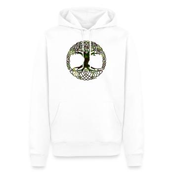 Yggdrasil Viking Tree of Life - Männer Premium Bio Hoodie - Weiß - Vorne - Nico (187cm)