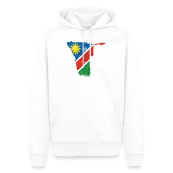 Namibia - Männer Premium Bio Hoodie - Weiß - Vorne - Nico (187cm)