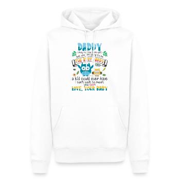 The Best Daddy Owls Bodysuit Father's Day - Männer Premium Bio Hoodie - Weiß - Vorne - Nico (187cm)