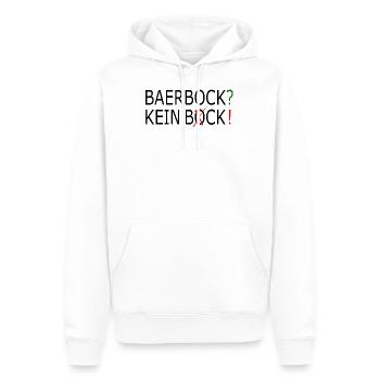 Baerbock kein Bock auf Grüne Politik Männlichkeit - Männer Premium Bio Hoodie - Weiß - Vorne - Nico (187cm)