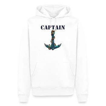 Captain and First Mate Matching - Männer Premium Bio Hoodie - Weiß - Vorne - Nico (187cm)