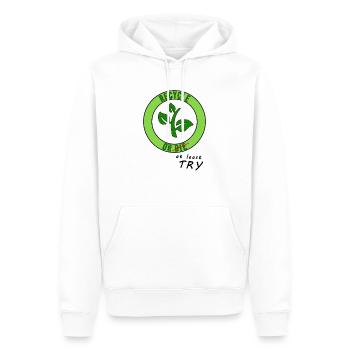 Umwelt Recycling Natur Klimaschutz Planet Erde - Männer Premium Bio Hoodie - Weiß - Vorne - Nico (187cm)