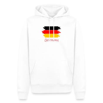 Germany Flagge - Männer Premium Bio Hoodie - Weiß - Vorne - Nico (187cm)