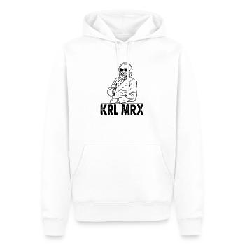 Karl Marx KRL MRX - Männer Premium Bio Hoodie - Weiß - Vorne - Nico (187cm)