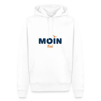 Nordsee Moin Kiel - Männer Premium Bio Hoodie - Weiß - Vorne - Nico (187cm)