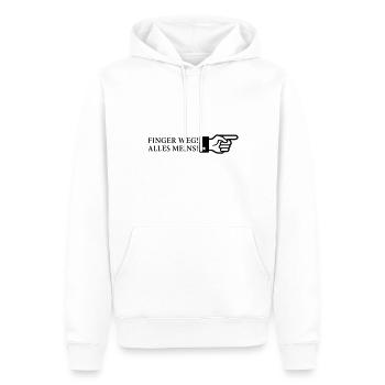 Vergeben, Finger weg, alles meins, Valentinstag - Männer Premium Bio Hoodie - Weiß - Vorne - Nico (187cm)