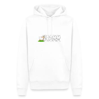 Lammfromm - Du bist unschuldig. IMMER! - Männer Premium Bio Hoodie - Weiß - Vorne - Nico (187cm)