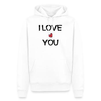 CHRISTMAS. YEAR. ANNIVERSARY. RETIREMENT. DAD. MAMAM. - Men’s Premium Organic Hoodie - white - Front - Nico (187cm)