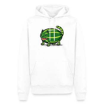 Catermelon - Sweat à capuche Premium bio Homme - blanc - Devant - Nico (187cm)