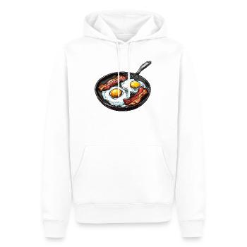 Motif de petit-déjeuner magique de cuisine - Sweat à capuche Premium bio Homme - blanc - Devant - Nico (187cm)