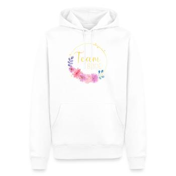 Team Bride - Men’s Premium Organic Hoodie - white - Front - Nico (187cm)