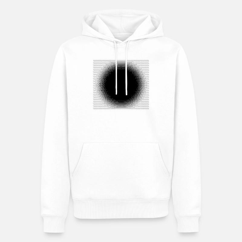 Design des points de soleil noirs - Sweat à capuche Premium bio Homme - blanc