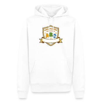 Einschulung ABC Schild Motiv - Männer Premium Bio Hoodie - Weiß - Vorne - Nico (187cm)