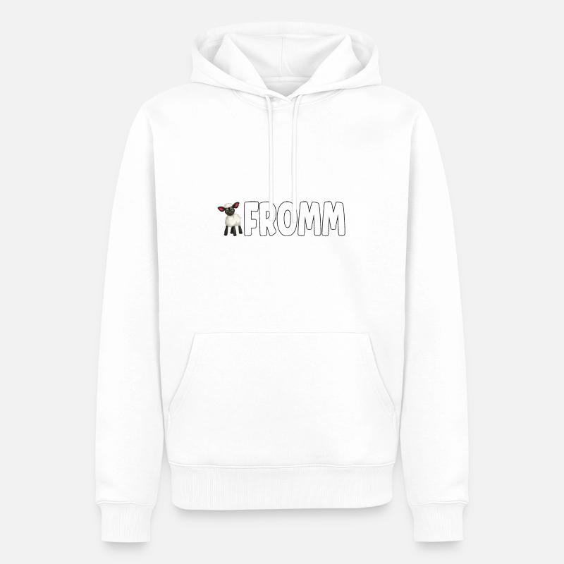 Lammfromm - Vous êtes innocent. TOUJOURS! - Sweat à capuche Premium bio Homme - blanc