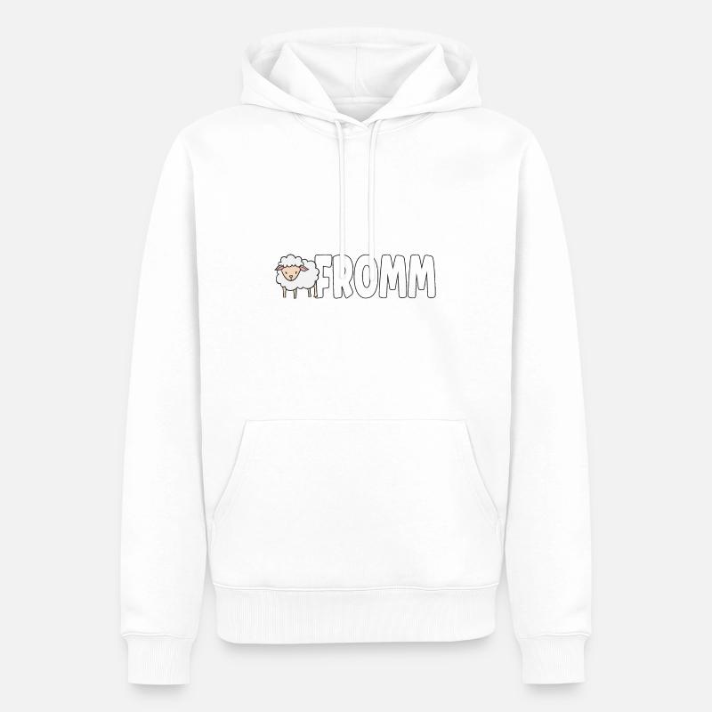 Lammfromm - Vous êtes innocent. TOUJOURS! - Sweat à capuche Premium bio Homme - blanc