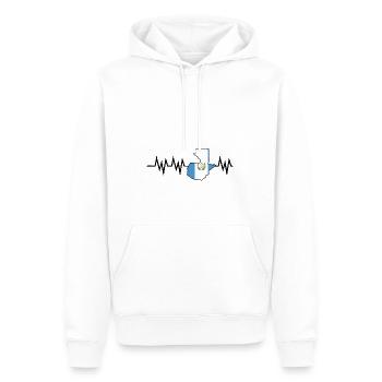 Guatemala Guatemalan Flagge DNA I Geschenk - Männer Premium Bio Hoodie - Weiß - Vorne - Nico (187cm)