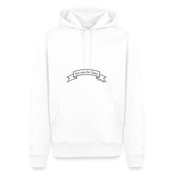 God save the queen | Vectorgraphic - Männer Premium Bio Hoodie - Weiß - Vorne - Nico (187cm)