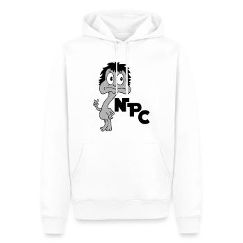 Sprüche Lustige Comic NPC - Männer Premium Bio Hoodie - Weiß - Vorne - Nico (187cm)