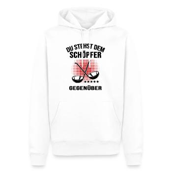 Koch Hobbykoch Chefkoch Suppenkelle "Schöpfer" - Männer Premium Bio Hoodie - Weiß - Vorne - Nico (187cm)