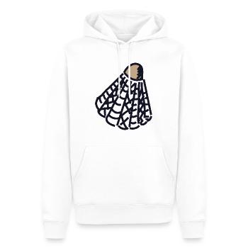 Ballsport - Männer Premium Bio Hoodie - Weiß - Vorne - Nico (187cm)