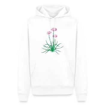 Grasnelke ohne Text - Männer Premium Bio Hoodie - Weiß - Vorne - Nico (187cm)