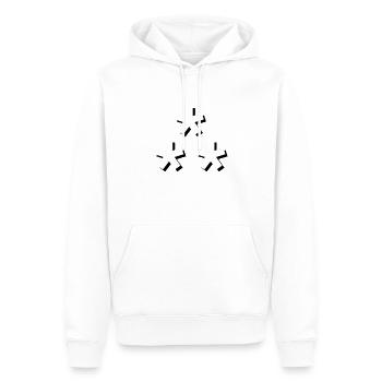 Stars Domains - Männer Premium Bio Hoodie - Weiß - Vorne - Nico (187cm)