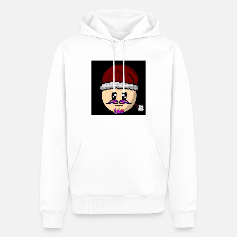 Hohoho - Männer Premium Bio Hoodie - Weiß