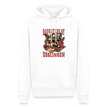 Esslingen Frau Geschenk daughters of Esslingen - Männer Premium Bio Hoodie - Weiß - Vorne - Nico (187cm)