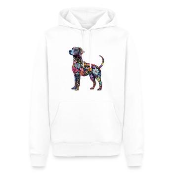 Labrador Retriever - Männer Premium Bio Hoodie - Weiß - Vorne - Nico (187cm)