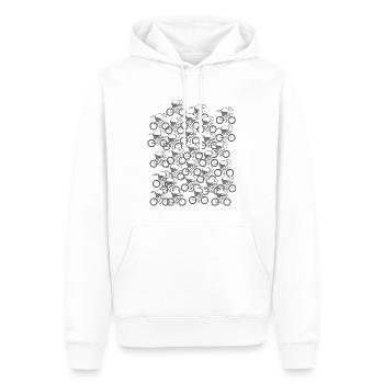 Fahrrad Fahrrad Fahrrad Fahrräder Radfahren Rad Club - Männer Premium Bio Hoodie - Weiß - Vorne - Nico (187cm)