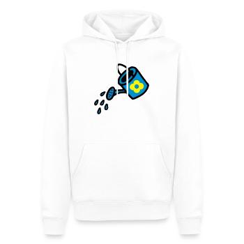 Gießkanne 3 - Männer Premium Bio Hoodie - Weiß - Vorne - Nico (187cm)