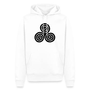 keltisch - Männer Premium Bio Hoodie - Weiß - Vorne - Nico (187cm)