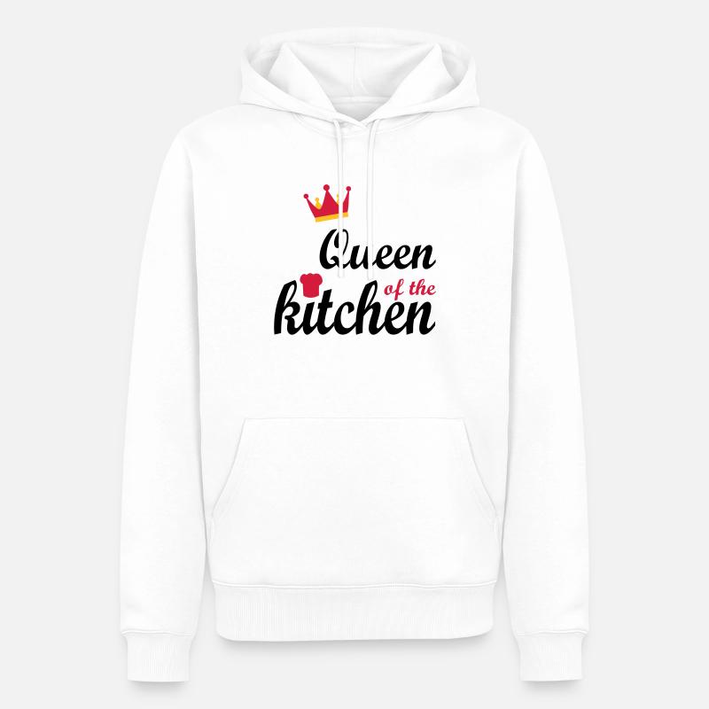 cuire à feu - Sweat à capuche Premium bio Homme - blanc