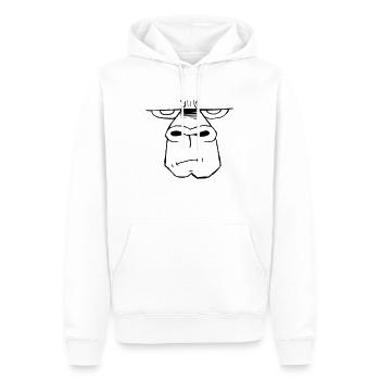 Ape - Männer Premium Bio Hoodie - Weiß - Vorne - Nico (187cm)