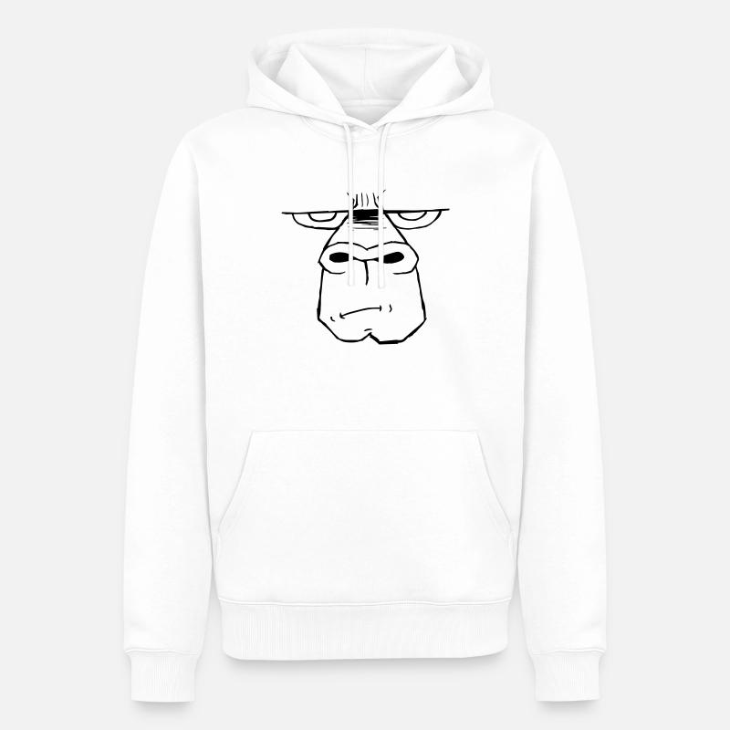 Ape - Männer Premium Bio Hoodie - Weiß