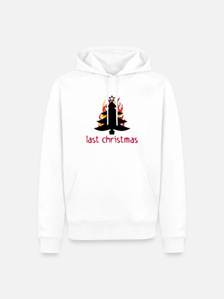 last christmas - Men’s Premium Organic Hoodie - white